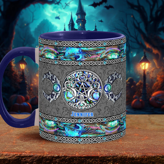 Tripple Moon - Personalized Witch Accent Mug