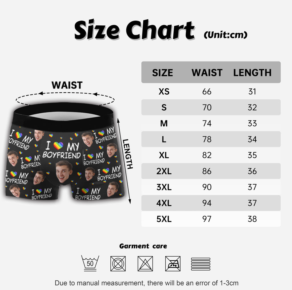 Ich liebe meinen Freund – Personalisierte Herren-Boxershorts mit LGBT-Unterstützung