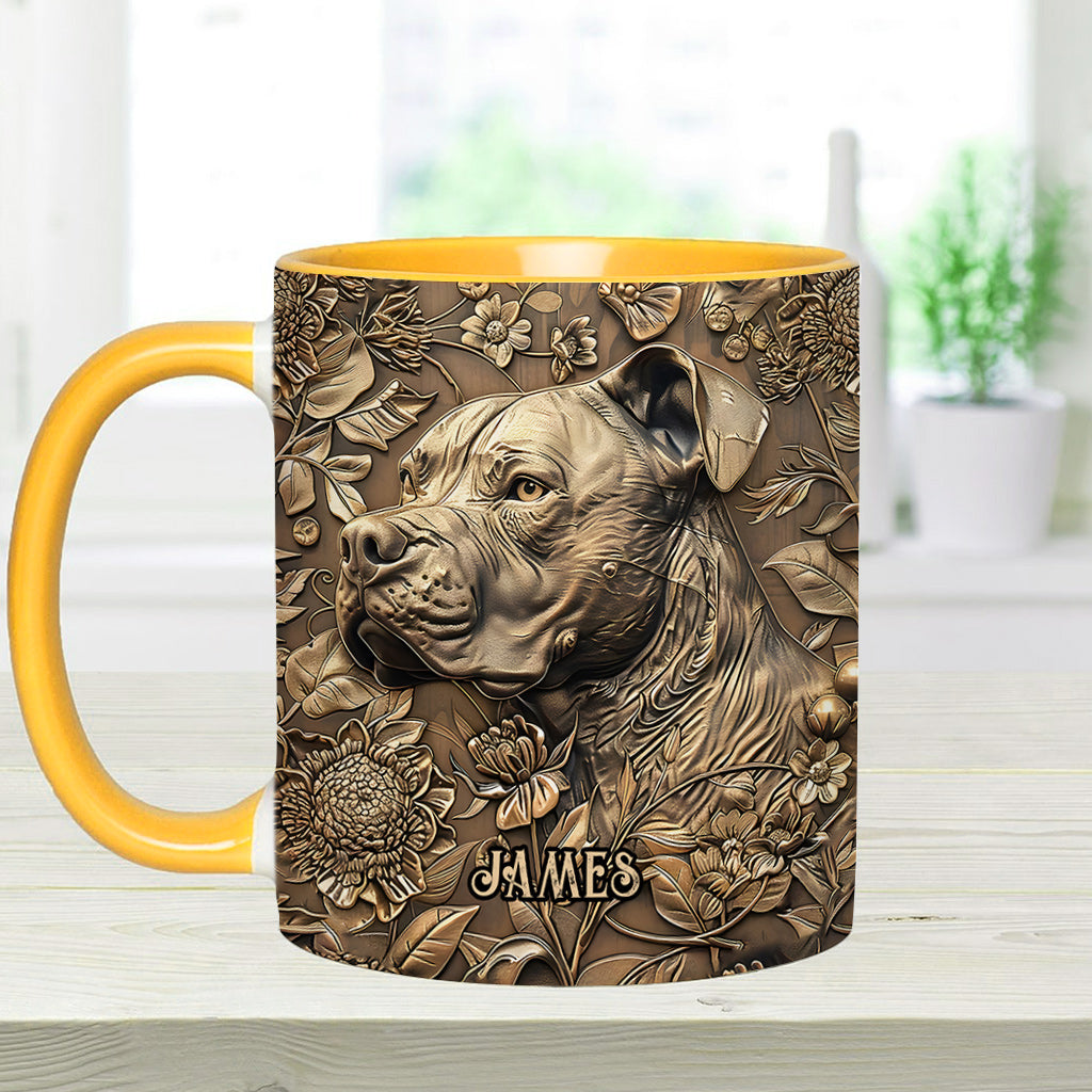 Cool Pitbull - Personalized Dog Accent Mug