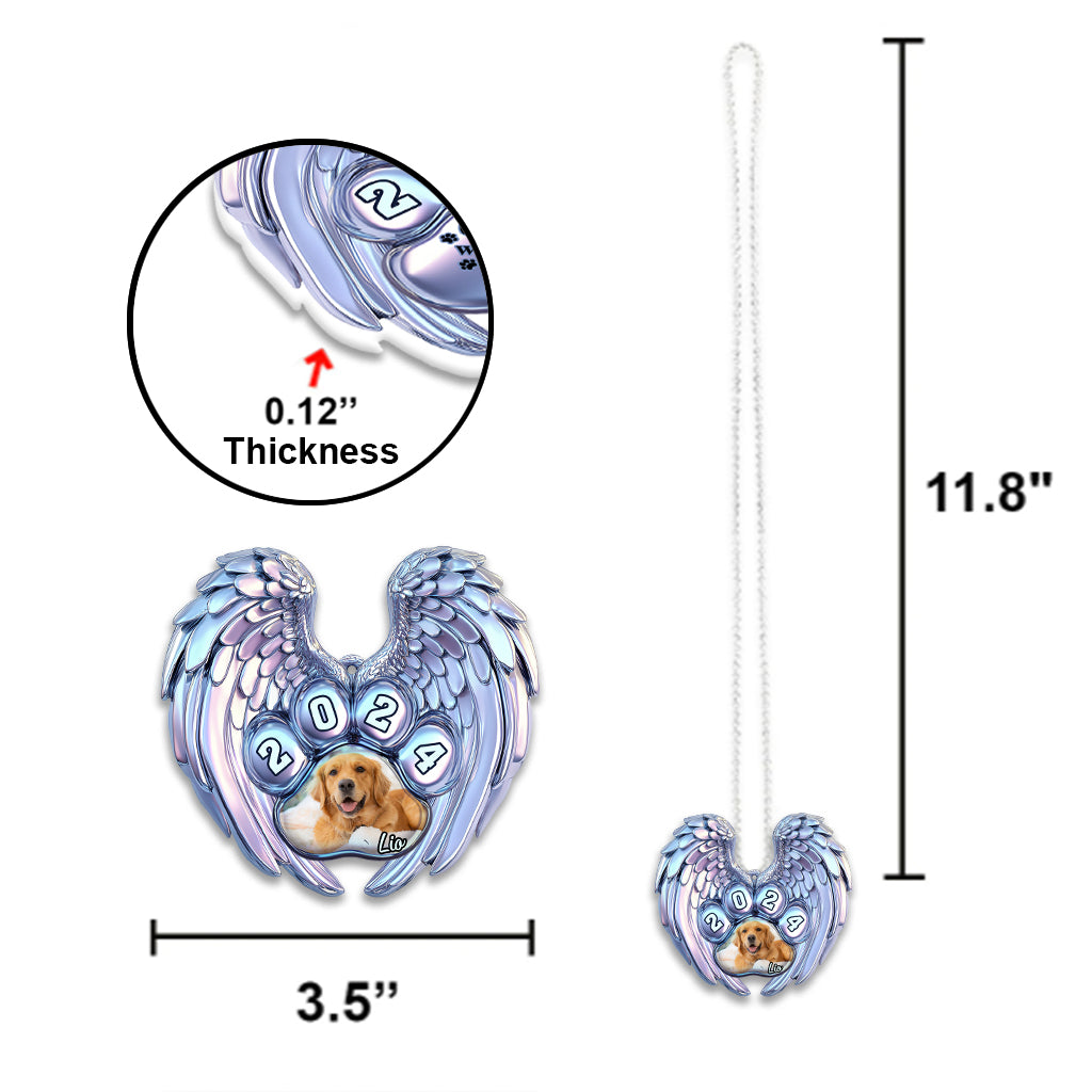 Deine Flügel waren bereit, doch mein Herz nicht – Personalisierter Hunde-Autoanhänger