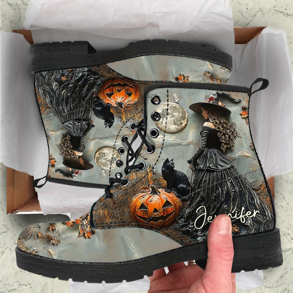 Beautiful Witch - Personalized Witch Leather Boots