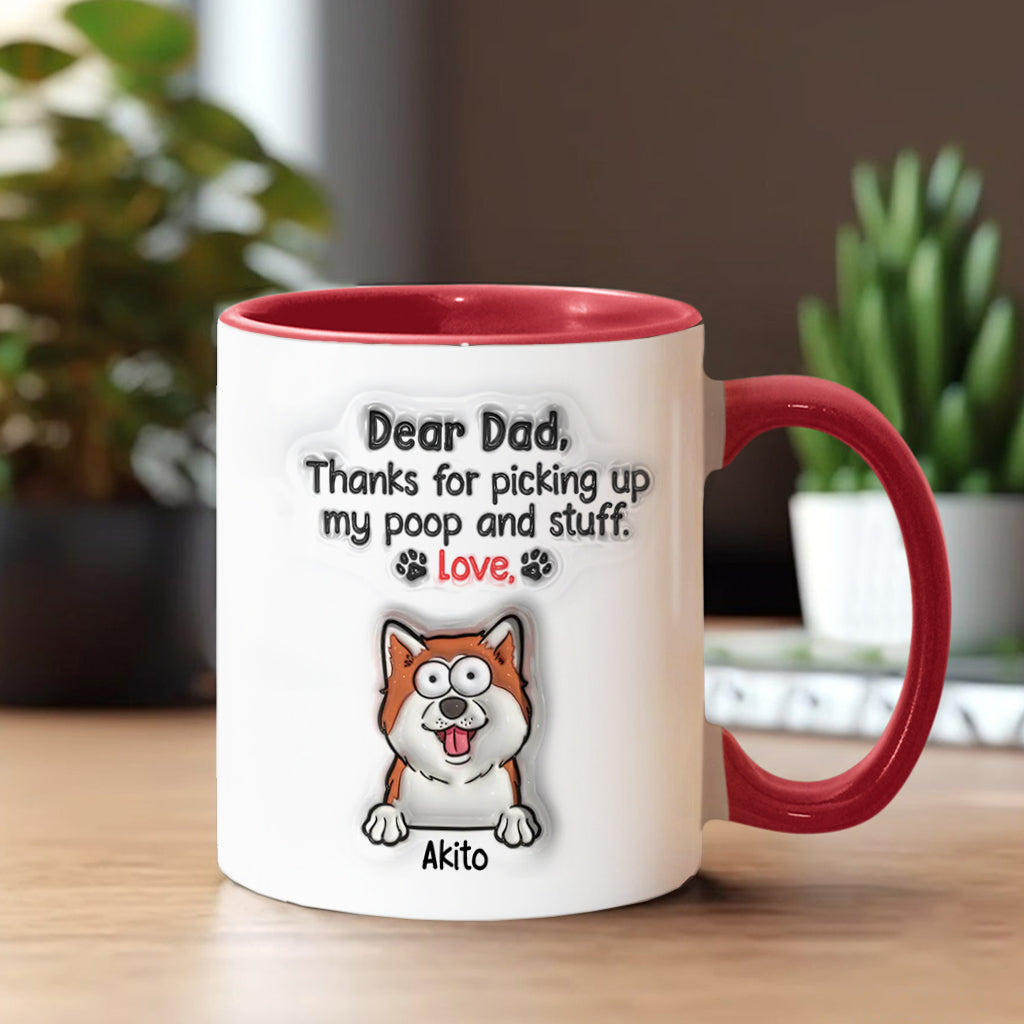 Danke fürs Aufsammeln meines Hundekots – personalisierte Tasse mit Hundemotiv