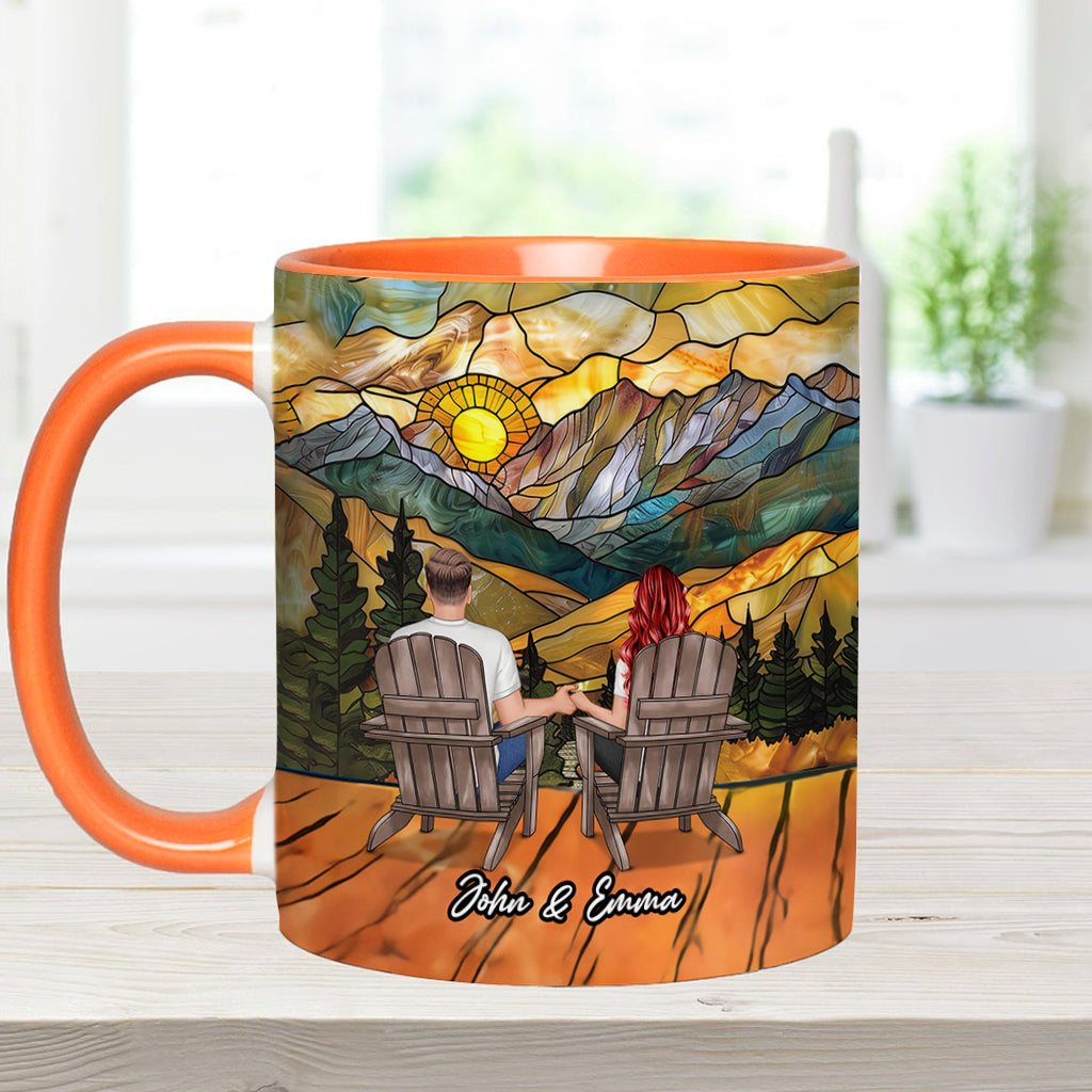 „Du und ich, wir schaffen das“ – personalisierte Tasse für Paare