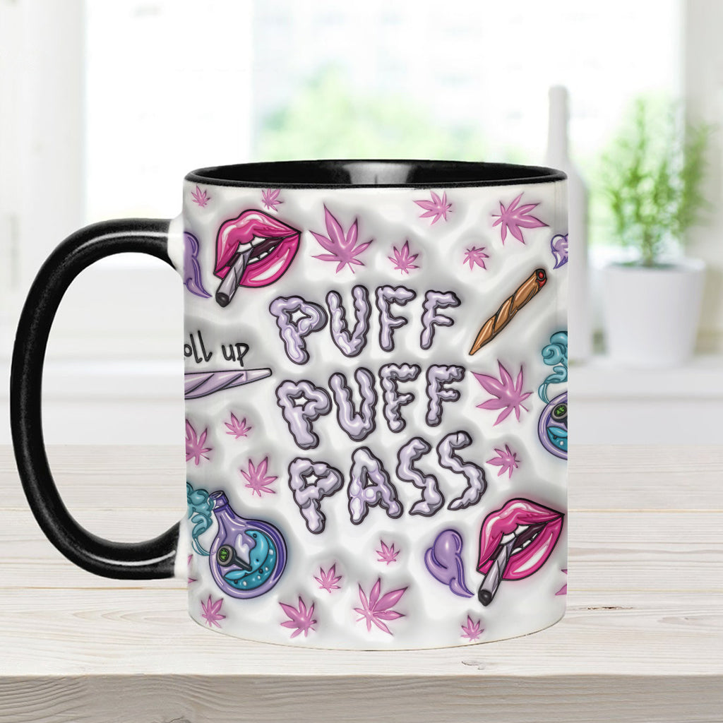 Puzz Puzz Pass – Personalisierter Becher mit Cannabis-Motiv