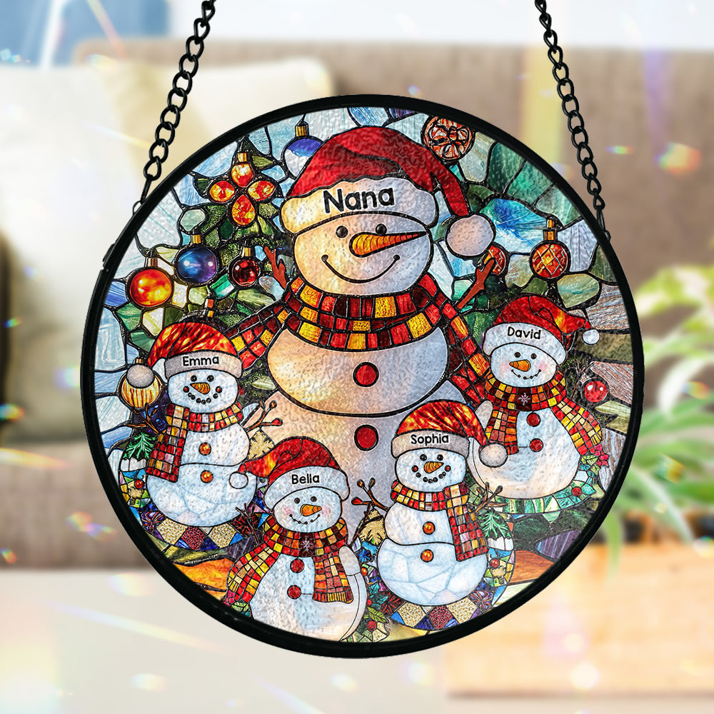 Gesegnet, Oma genannt zu werden – Personalisierter Oma-Glas-Sonnenfänger