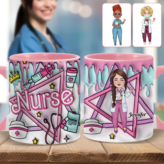 Stolze Krankenschwester – Personalisierte Tasse mit Krankenschwester-Akzent