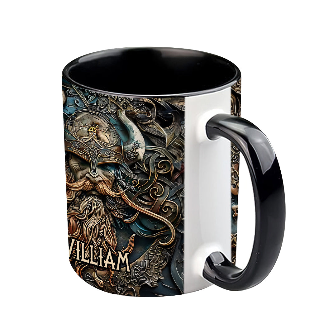 Vintage-Wikingerheld – Personalisierte Tasse mit Wikinger-Akzent