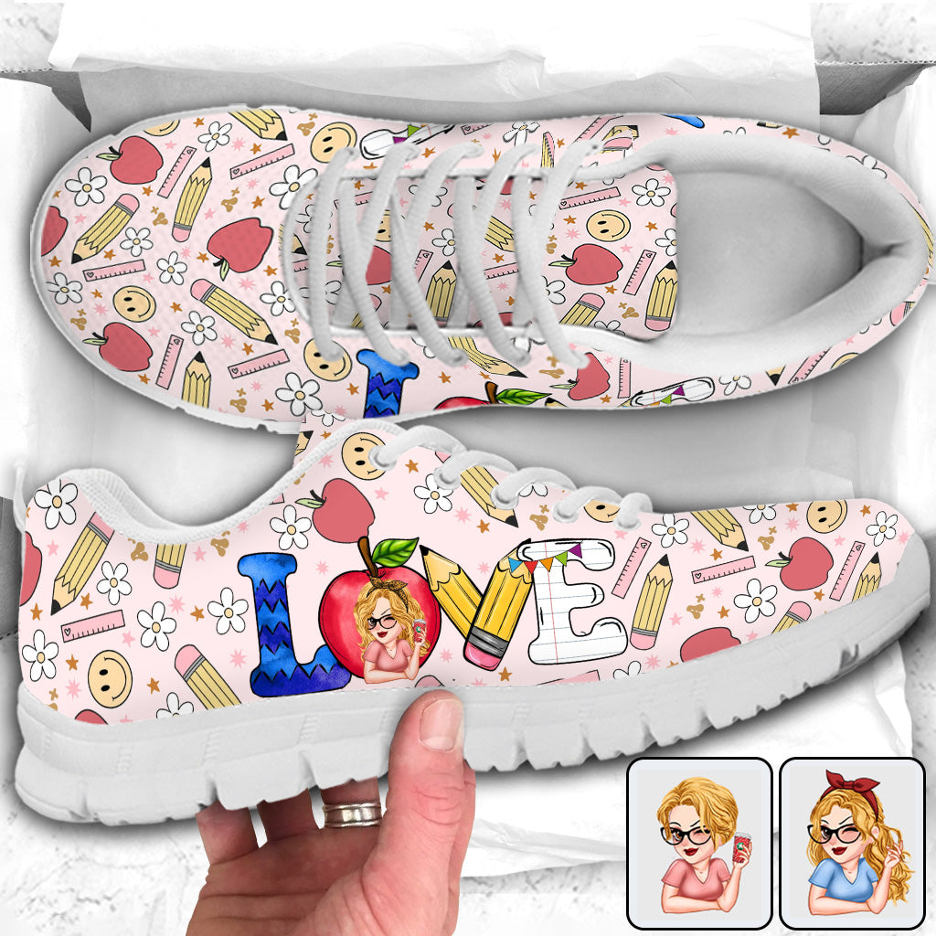 Love Teaching Life - Personalized Teacher Sneakers
