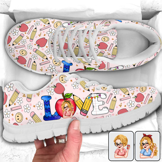 Love Teaching Life - Personalized Teacher Sneakers