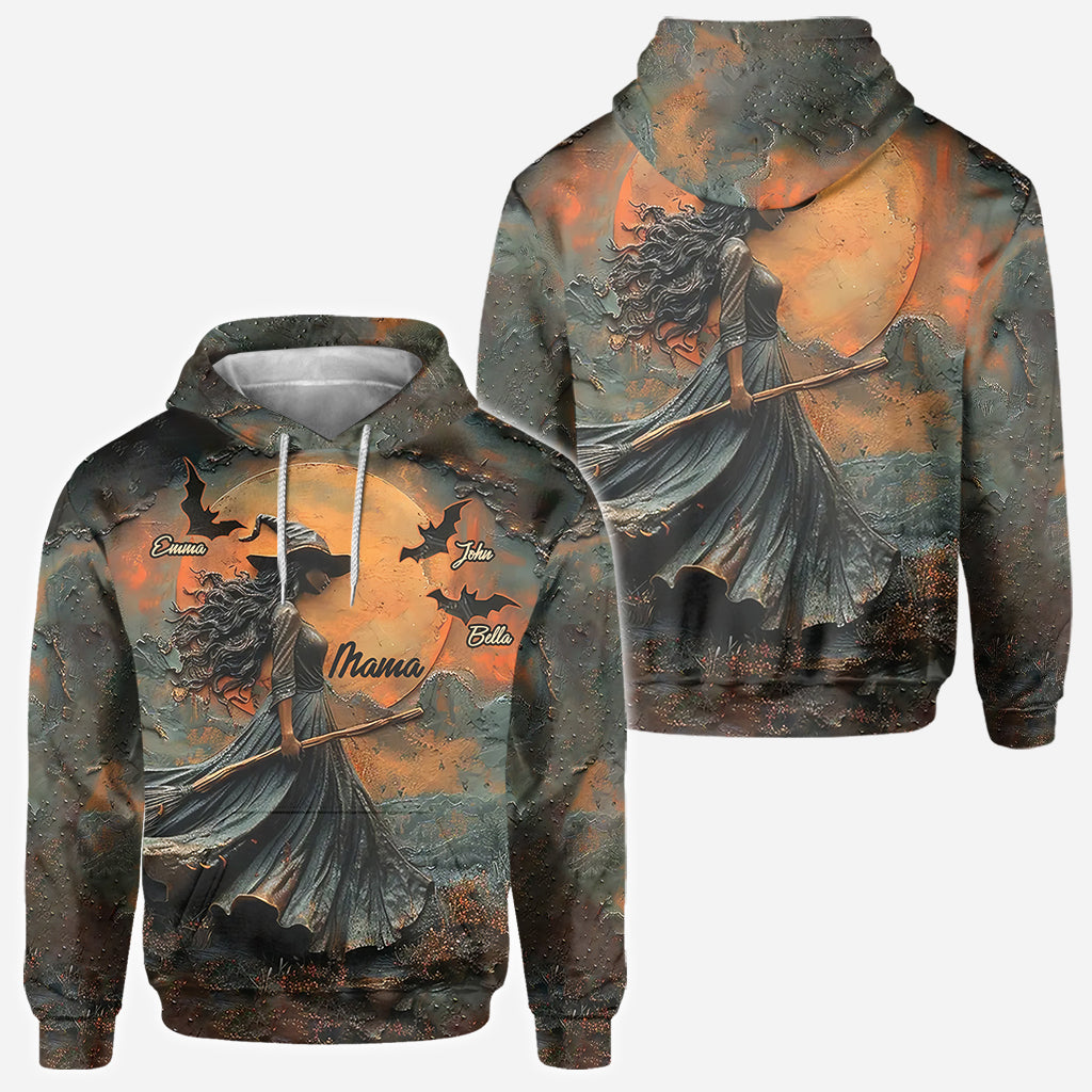 Fröhliches Halloween – Personalisiertes Mutter-T-Shirt