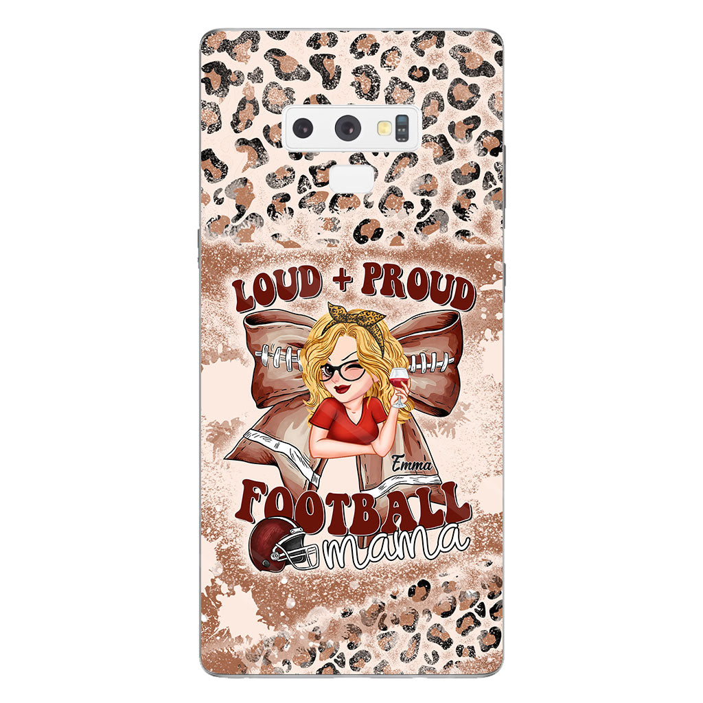 Loud Proud Football Any Title - Personalized Football Clear Phone Case