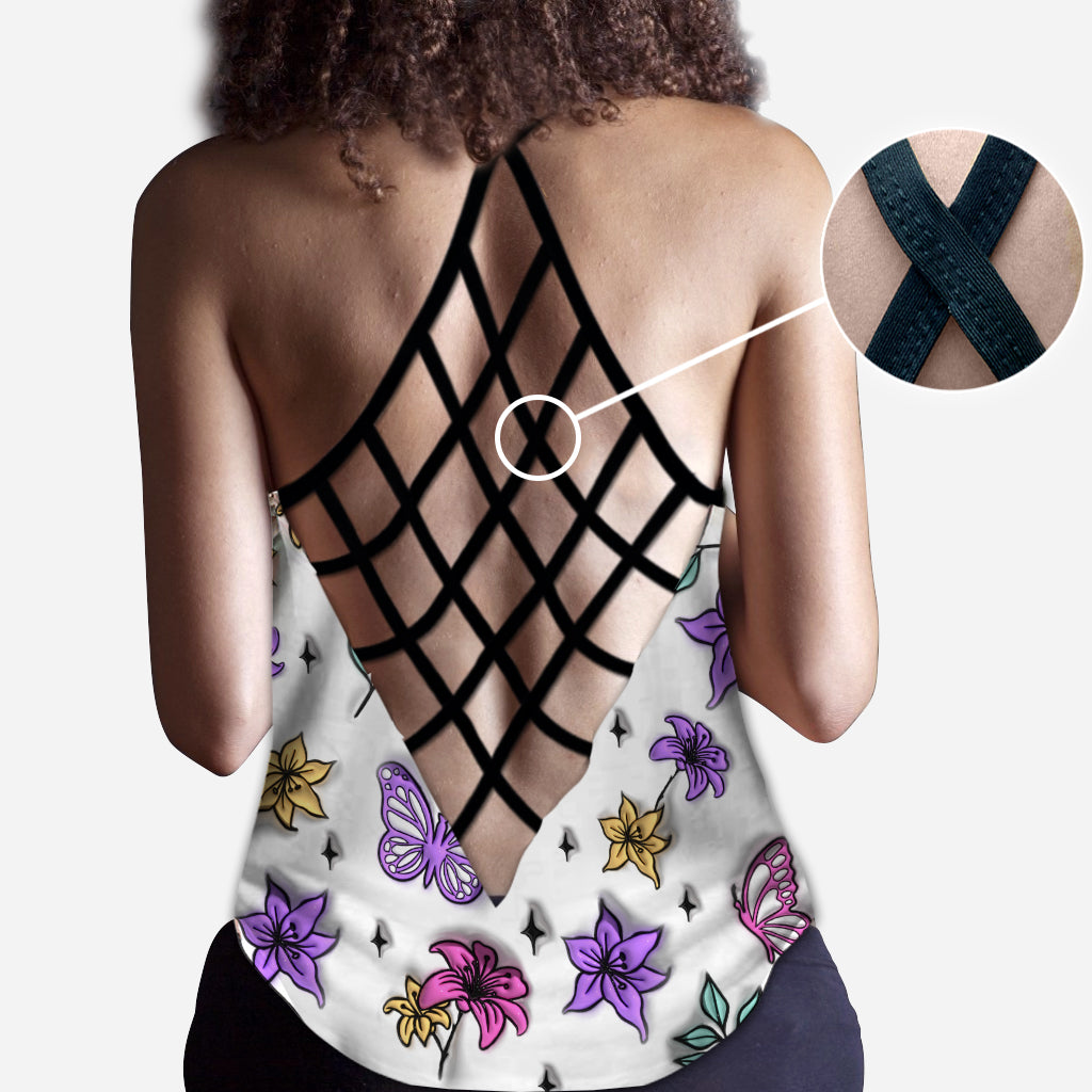 Verarsche es und finde es heraus – personalisiertes Totenkopf-Kreuz-Tanktop