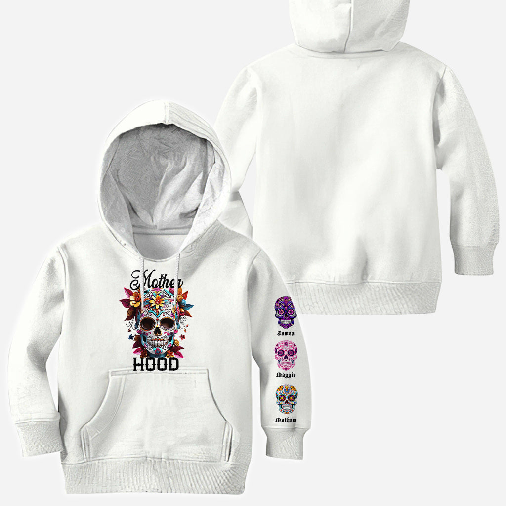 Gruselige Mama – Personalisiertes Totenkopf-Shirt