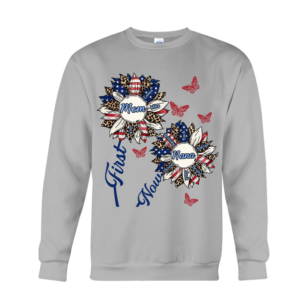 Erst Mama, jetzt Opa – Personalisiertes Oma-T-Shirt und Hoodie