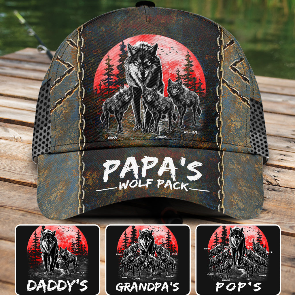 Opas Wolfsrudel – Personalisierte Opa-Klassiker-Kappe