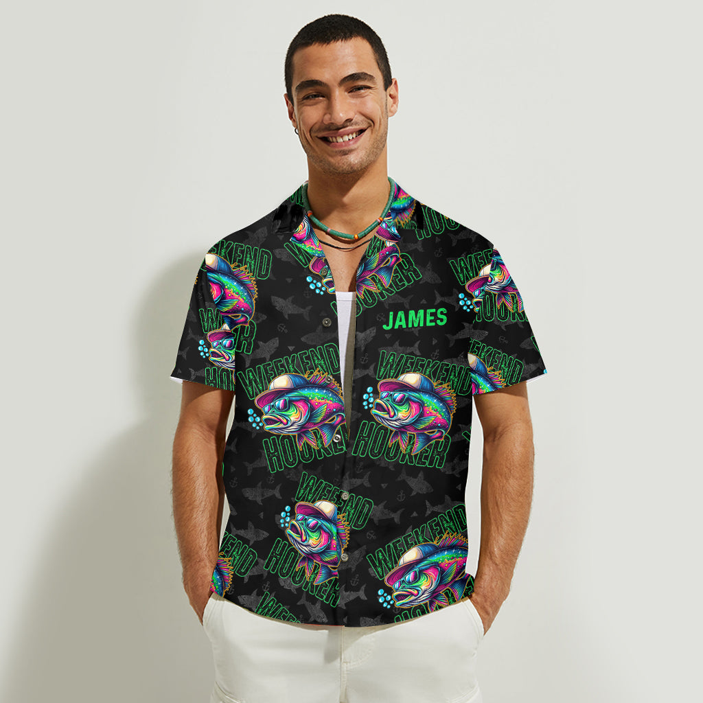 Weekend Hooker – Personalisiertes Hawaiihemd zum Angeln