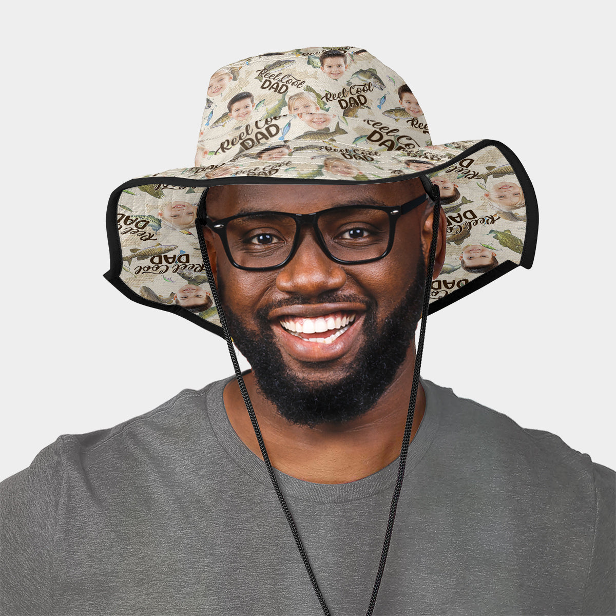 Echt cooler Papa – Personalisierter Angler-Boonie-Hut