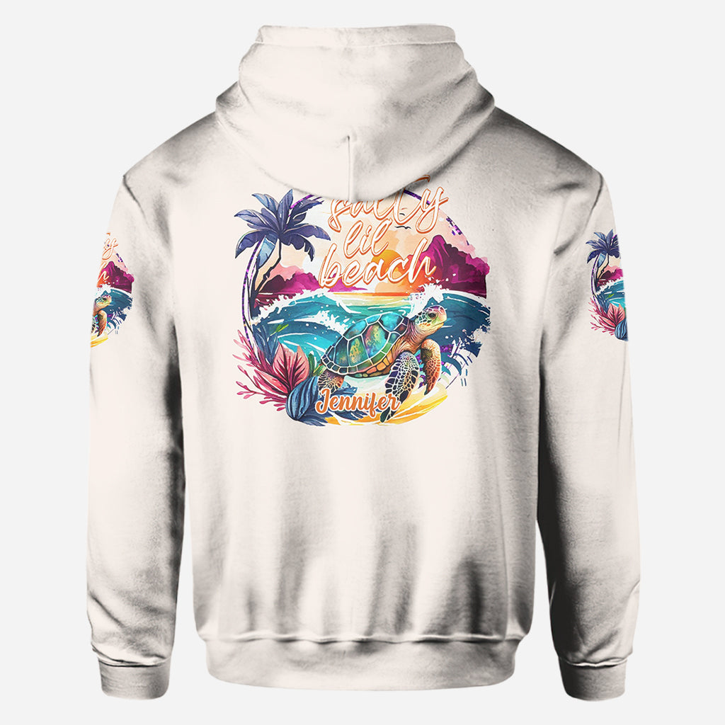 Salty Lil' Beach - Personalisiertes Schildkröten-Shirt