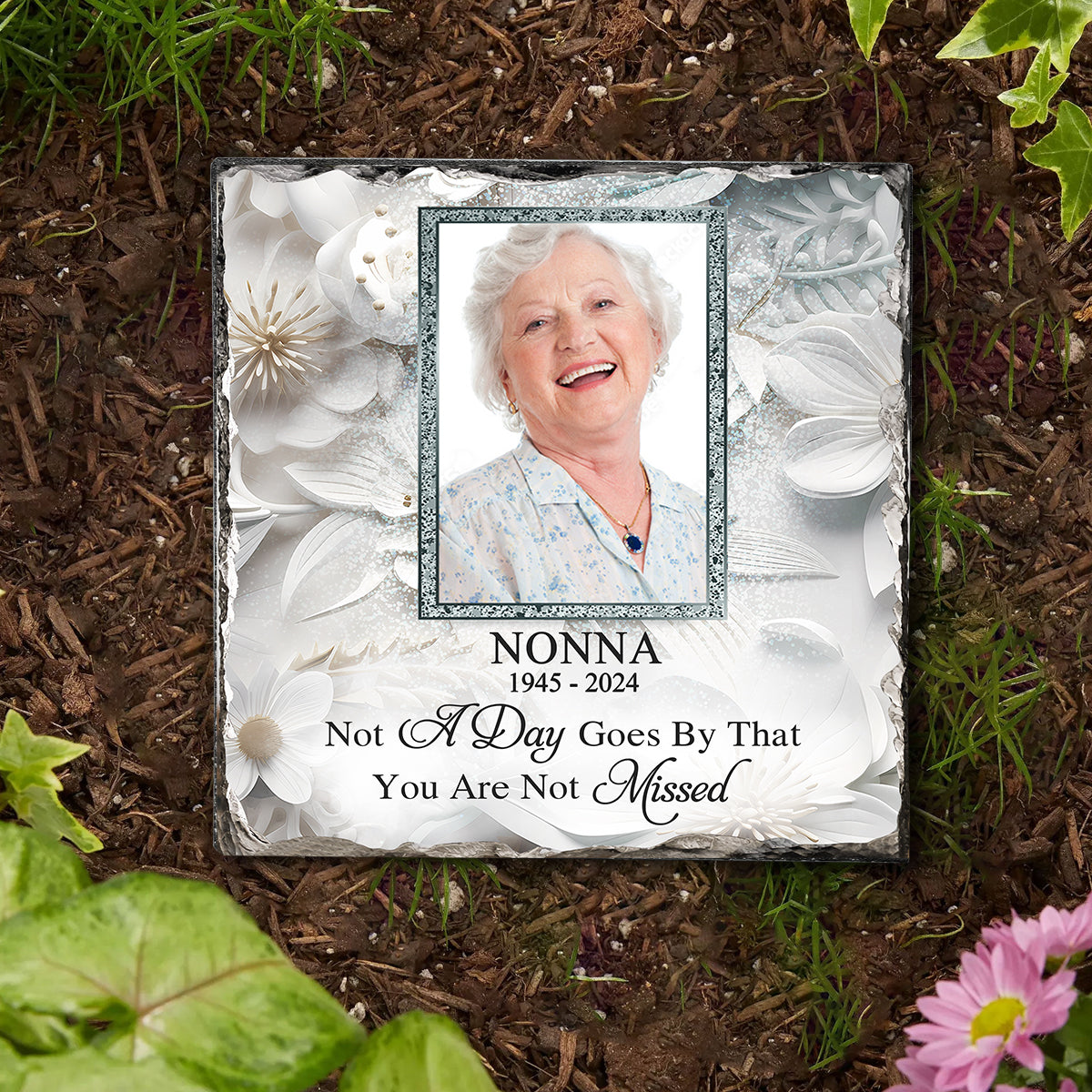 I'm Always With You - Personalized Memorial Square Shaped Stone