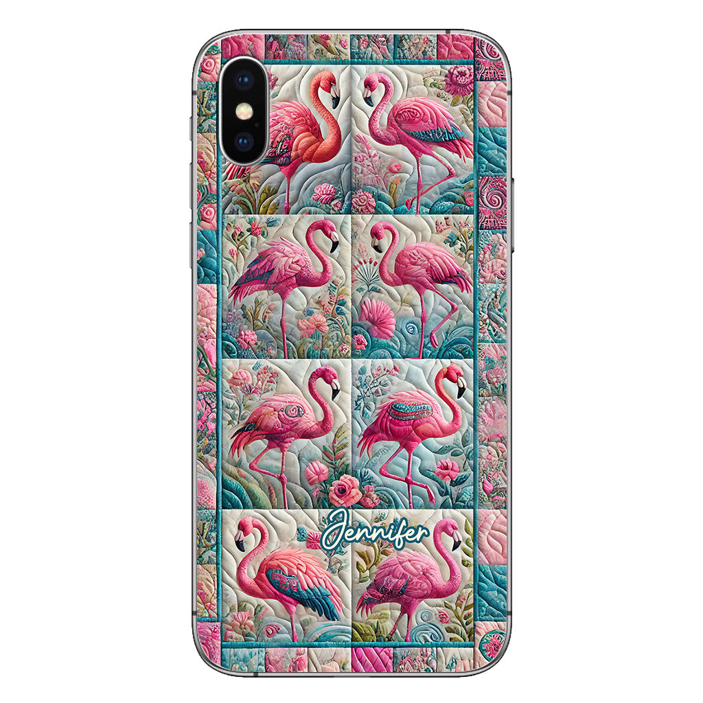 Vintage Flamingo – Personalisierte Flamingo-Handyhülle