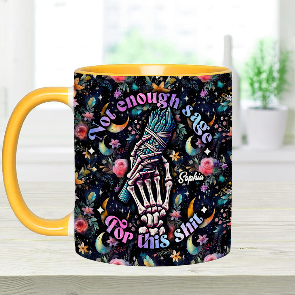 Not Enough Sage - Personalized Witch Accent Mug