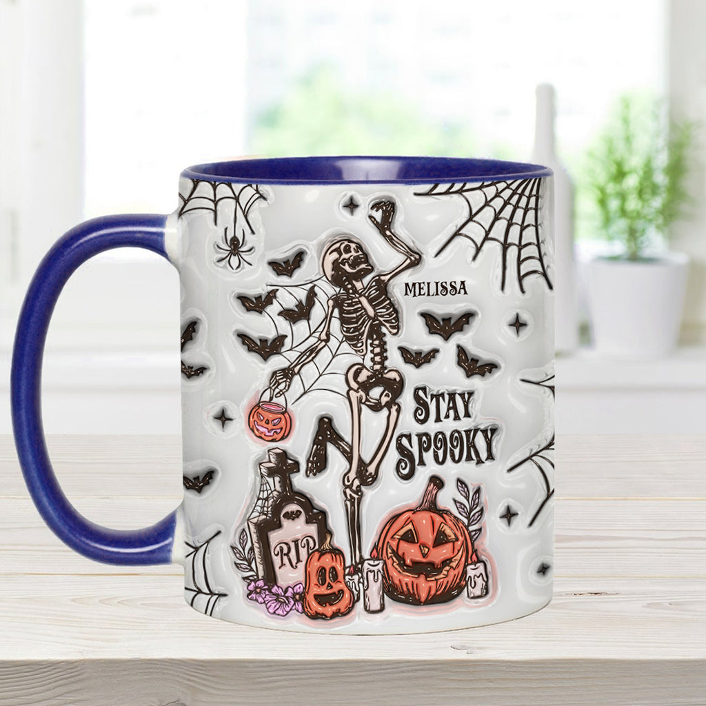 Stay Spooky - Personalized Skull Accent Mug