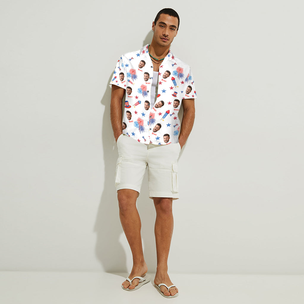 Ich mag, wie sie explodiert, ich mag, wie er knallt – personalisiertes Hawaiihemd für Paare