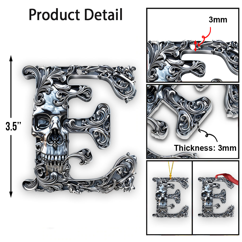 Totenkopf-Alphabet – Personalisierter Totenkopf-Anhänger