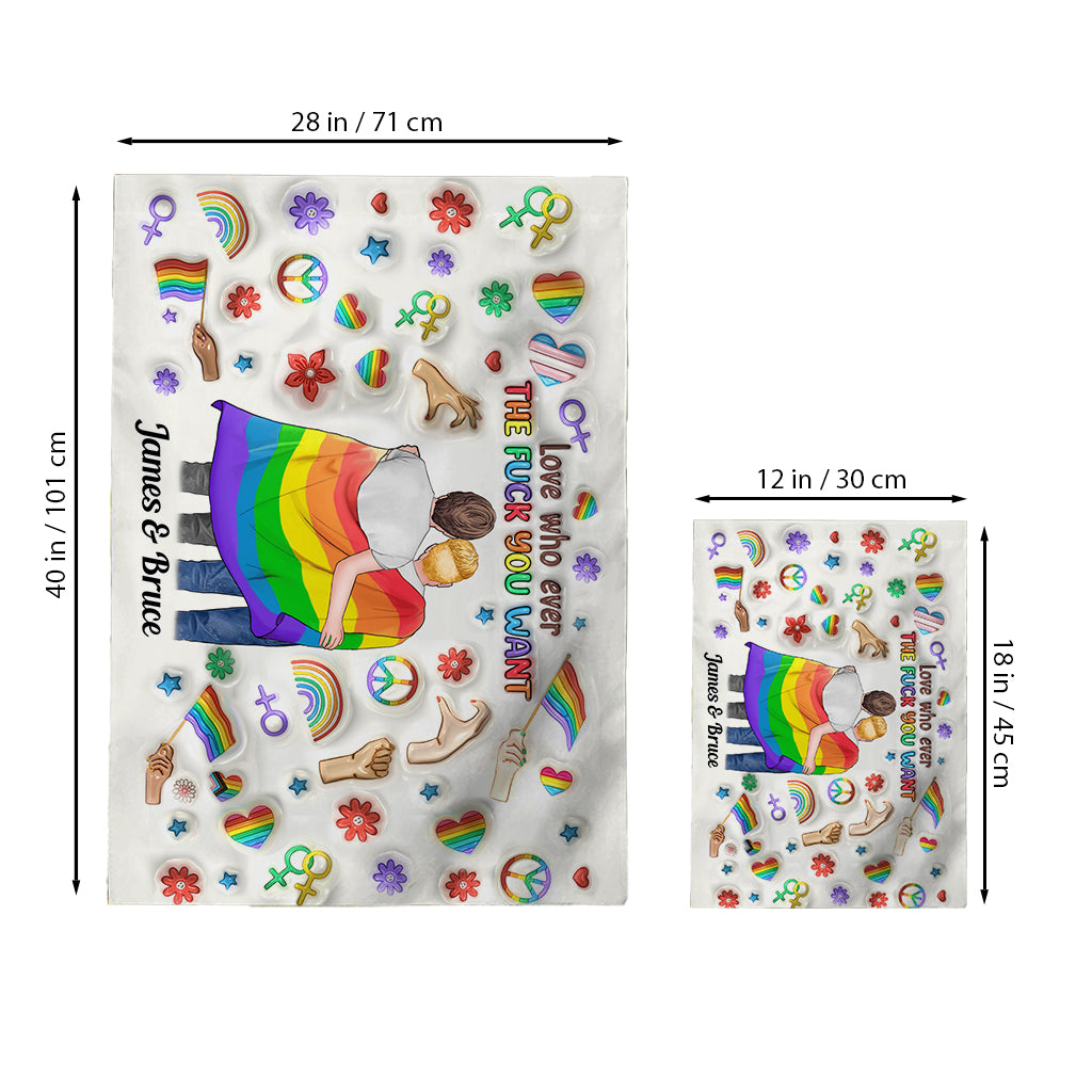 Liebe, wen du willst – Personalisierte LGBT-Unterstützungsflagge