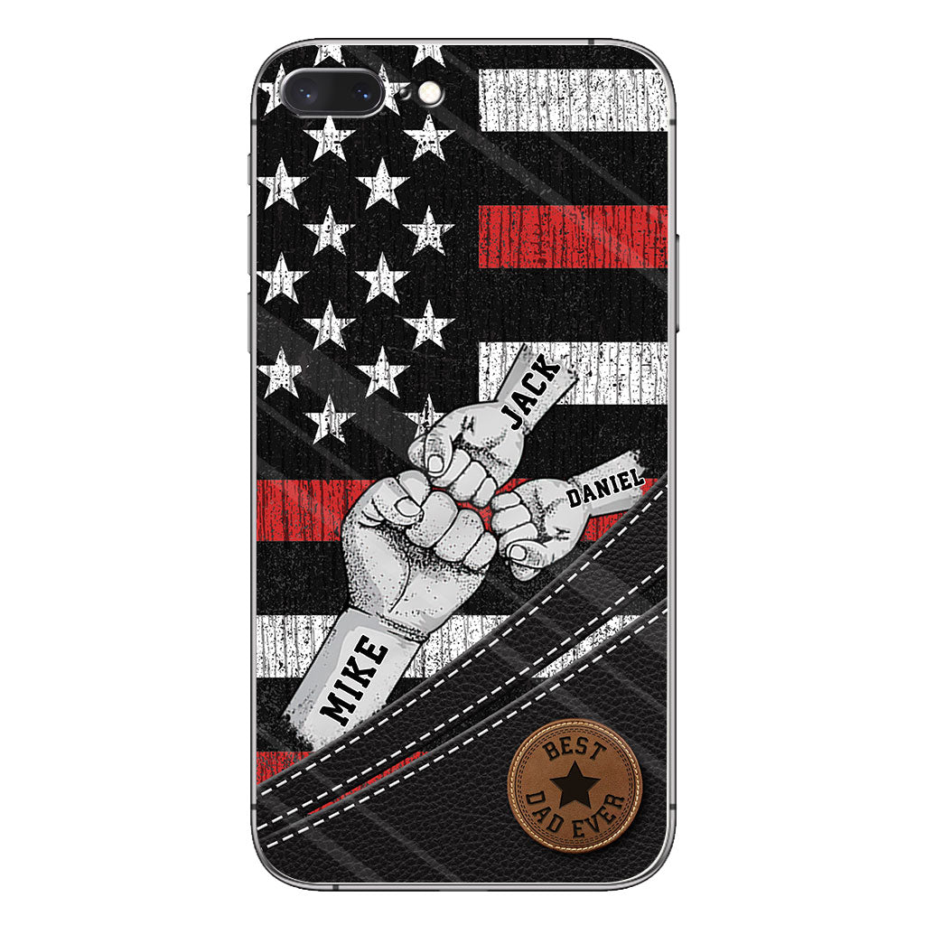 Wolfsrudel – Personalisierte Handyhülle für Väter