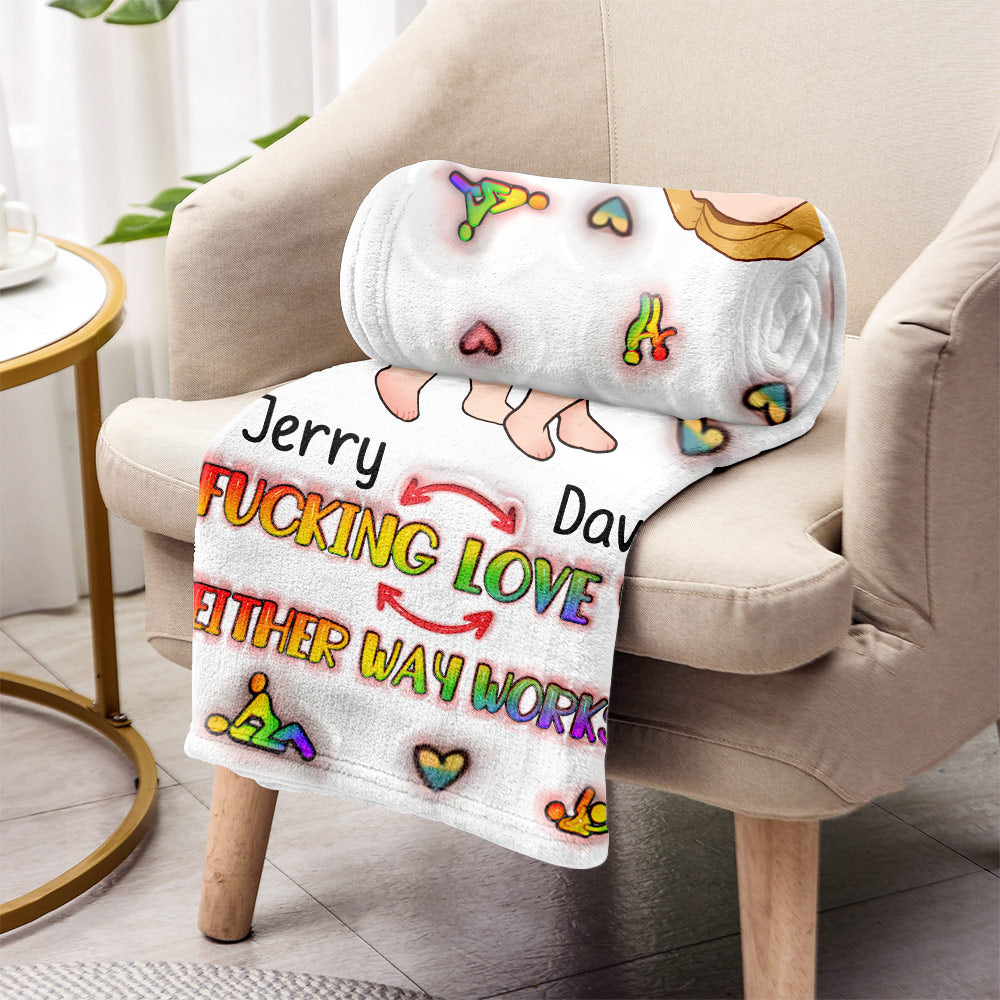 Ich liebe dich – Personalisierte LGBT-Unterstützungsdecke