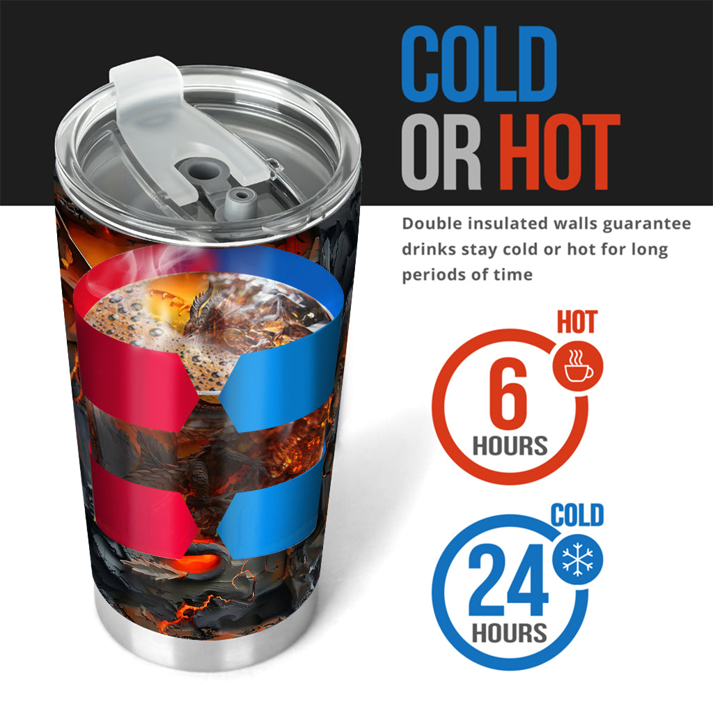 Ich liebe Drachen – personalisierter Drachen-Trinkbecher