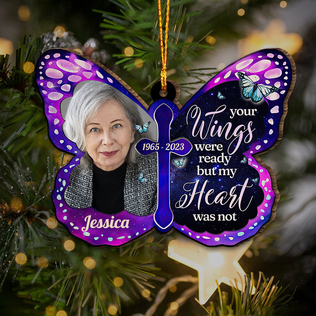 Your Wings Were Ready - Personalized Memorial Ornament