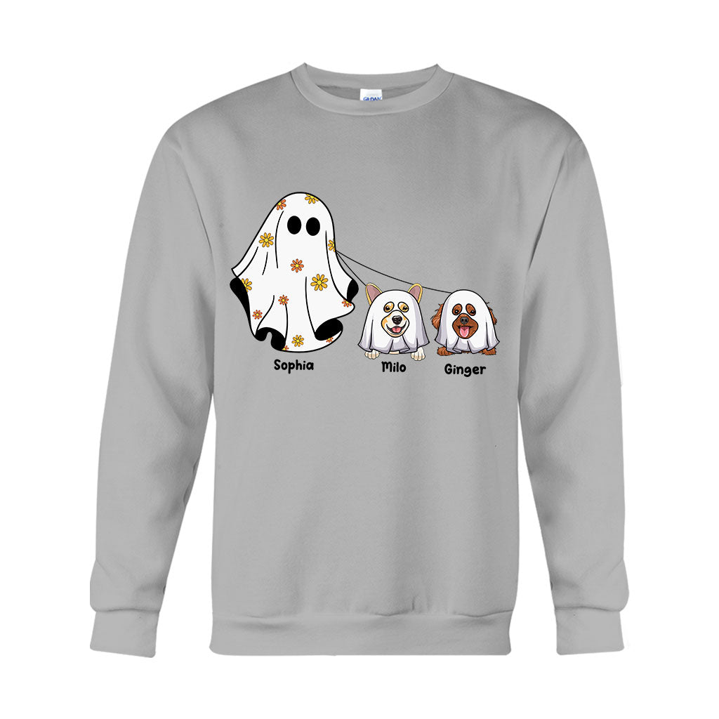 Niedliche Geister – Personalisiertes Hunde-T-Shirt und Hoodie