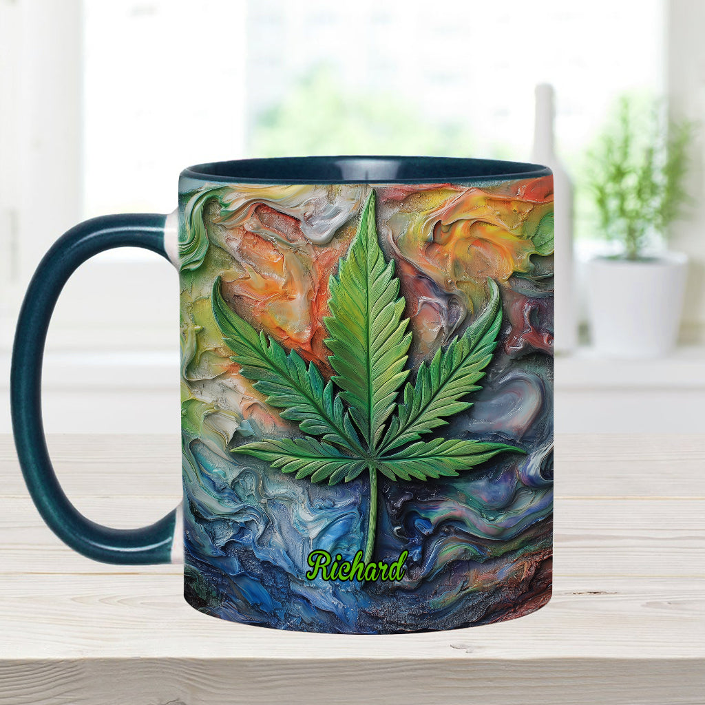 Let's Get Lit - Personalisierter Becher mit Weed-Motiv