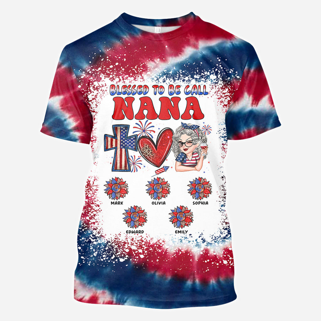 Faith Love Freedom Blessed To Be Called - Personalized Grandma All Over Shirt