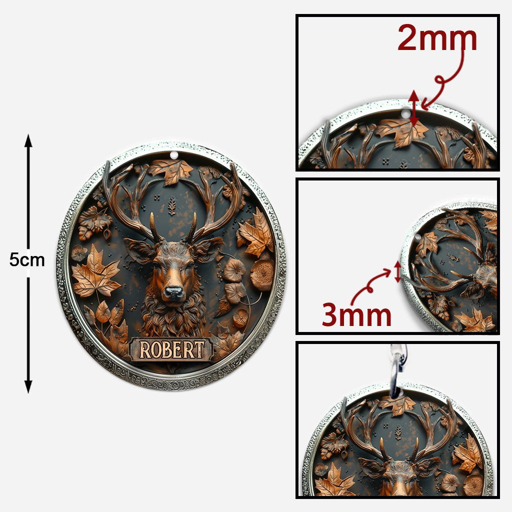 Stunning Deer - Personalized Hunting Keychain