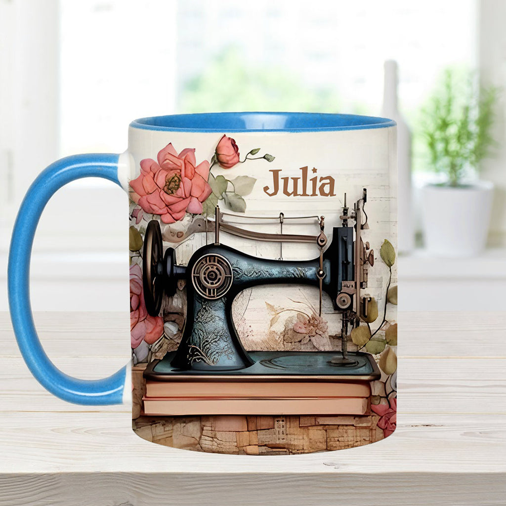 Sewing Machine - Personalized Sewing Accent Mug