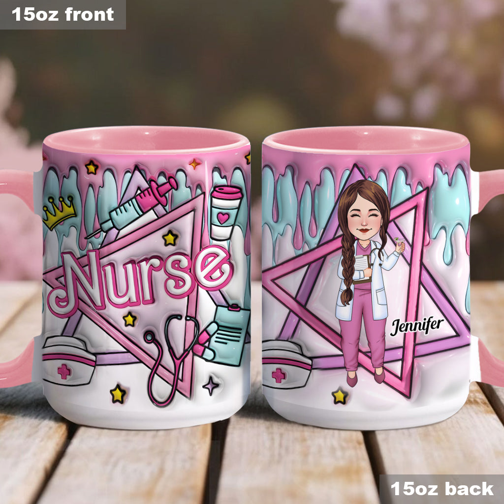 Stolze Krankenschwester – Personalisierte Tasse mit Krankenschwester-Akzent
