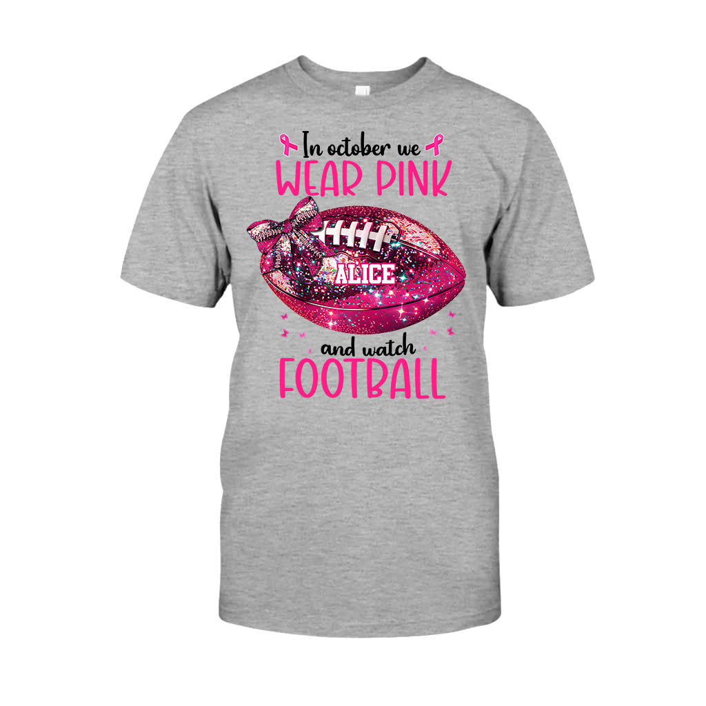 Im Oktober schauen wir zu – personalisiertes Fußball-T-Shirt und Hoodie