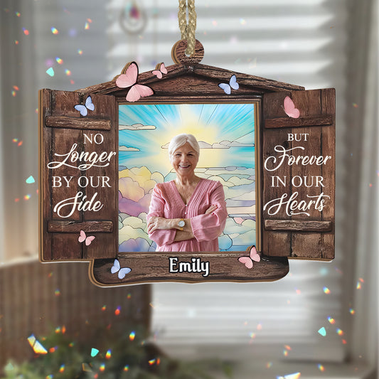 Never Forgotten - Personalized Memorial 2 Layered Window Hanging Suncatcher