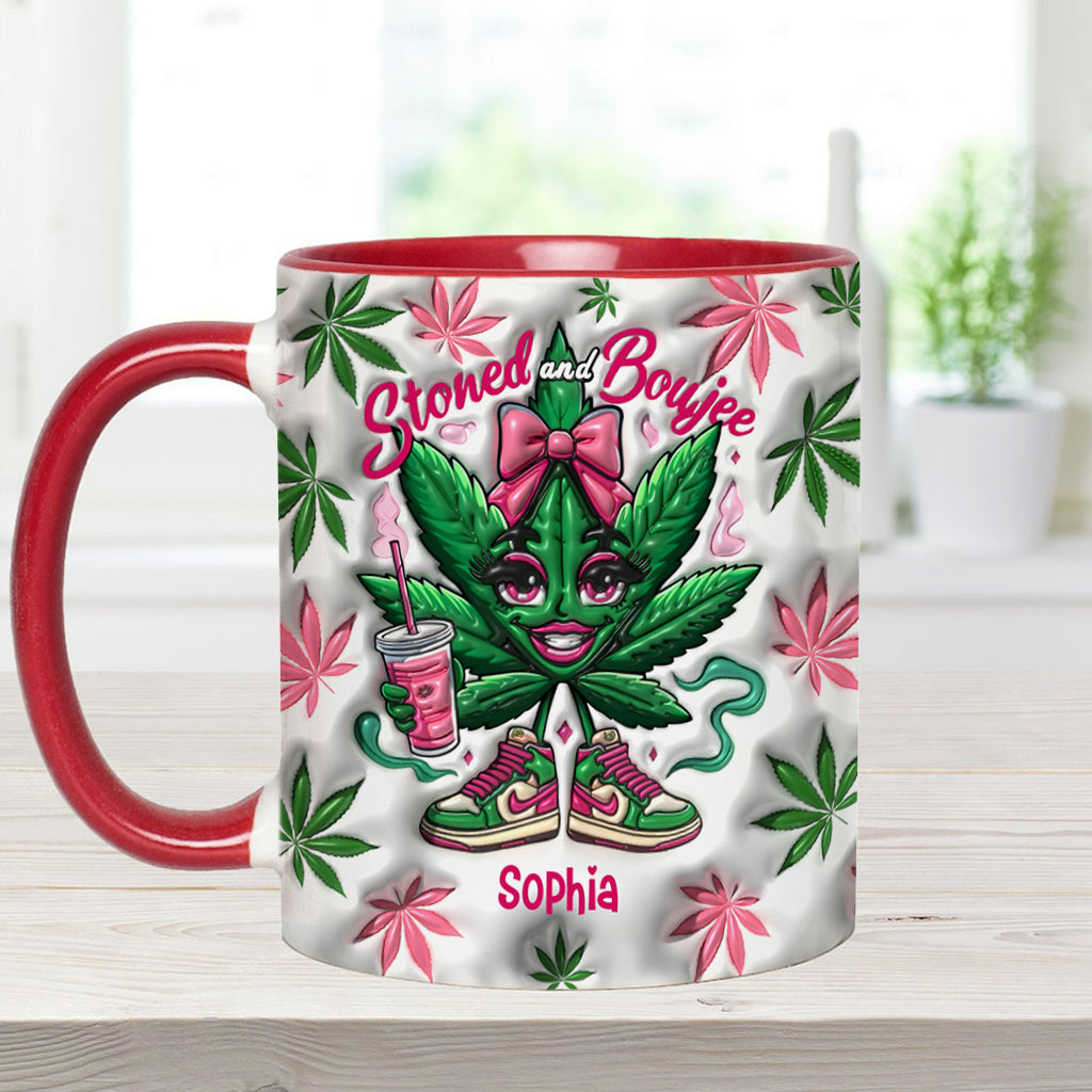Stoned And Boujee - Personalized Weed Accent Mug