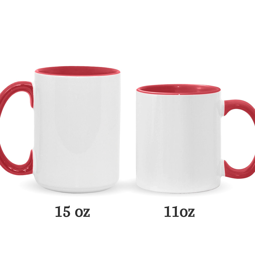 Till Death Do Us Part - Personalized Couple Accent Mug