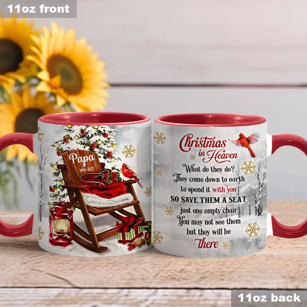 Weihnachten im Himmel – Personalisierte Gedenktasse