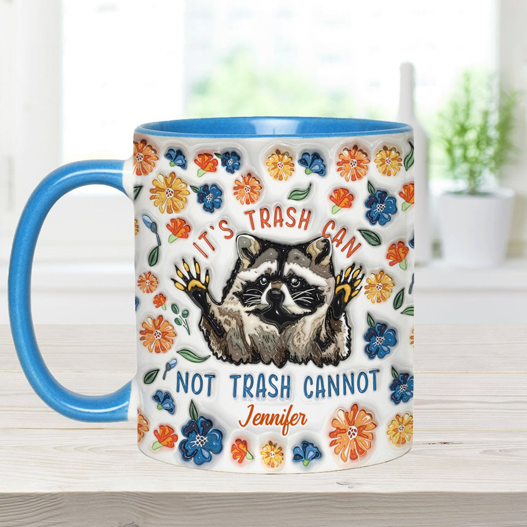 Lustiger Motivationsbecher mit Waschbär-Motiv – personalisierte Tasse mit Waschbär-Akzent