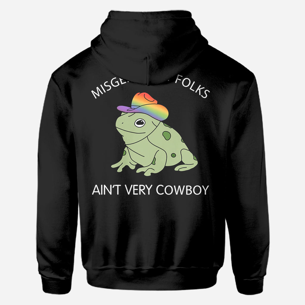 Falschgeschlechtliche Anrede ist nicht sehr cowboyhaft – Personalisiertes LGBT-Unterstützungs-T-Shirt