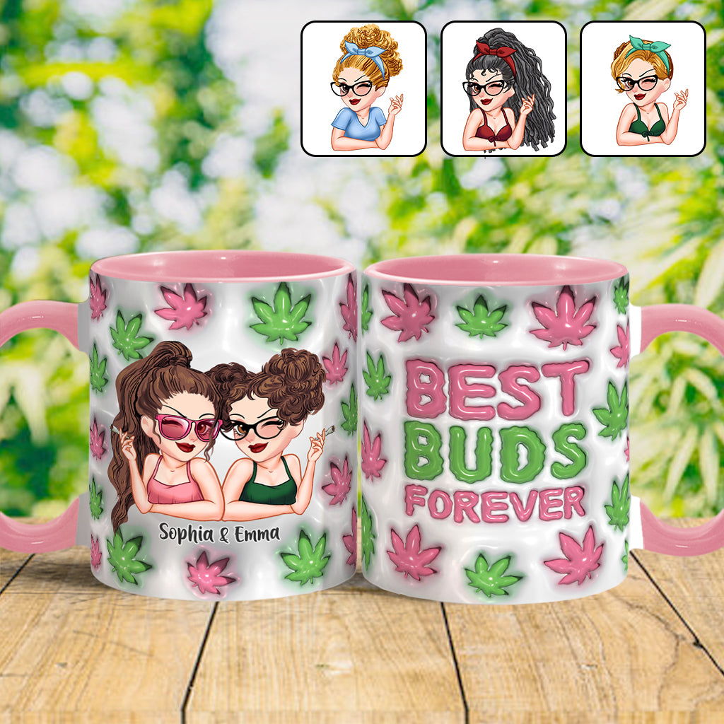 Best Buds Forever - Personalized Weed Accent Mug