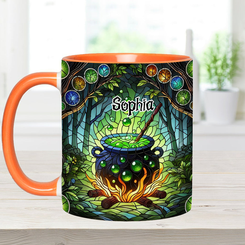 Witch's Cauldron - Personalized Witch Accent Mug