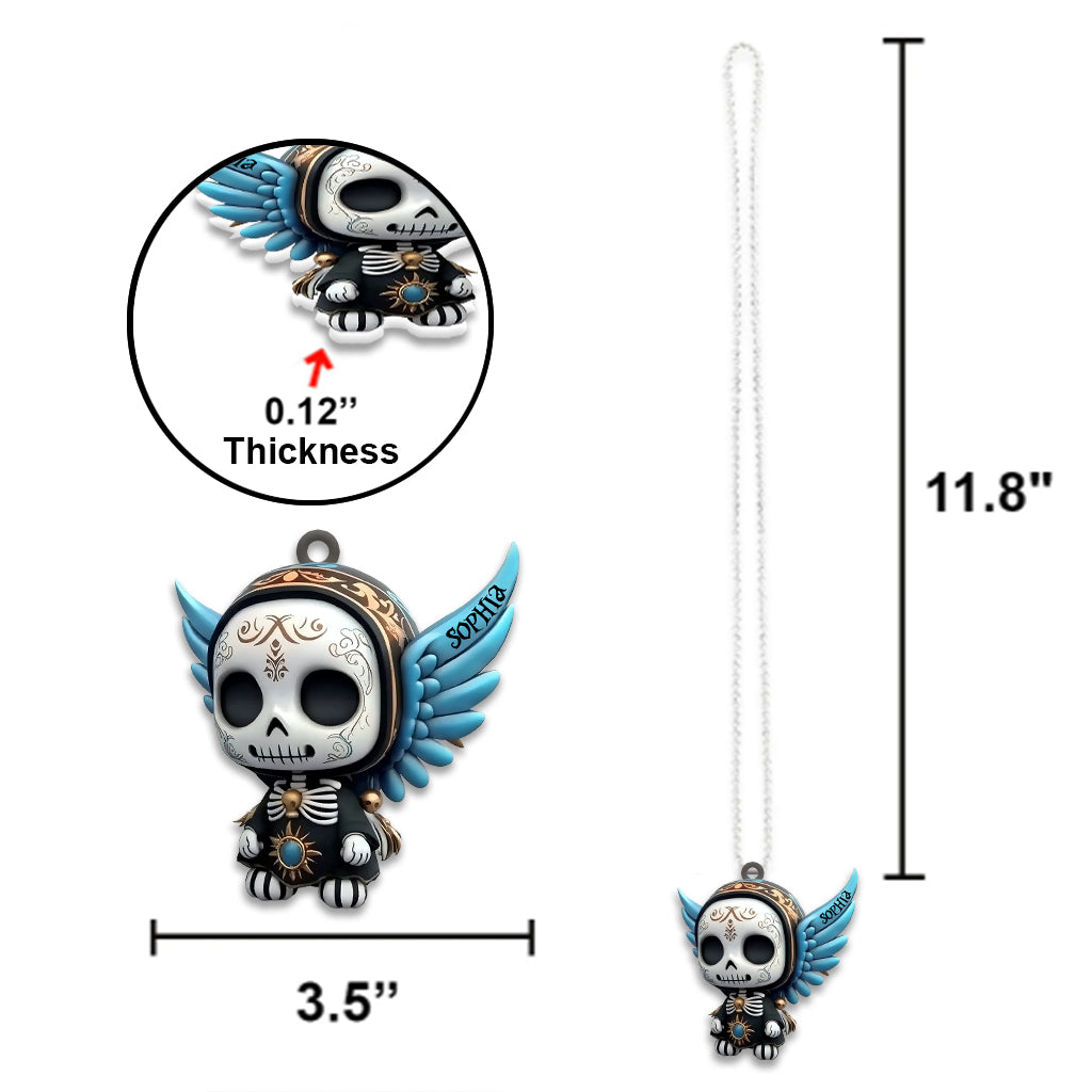 Tag der Toten, Día de Muertos – Personalisierter Totenkopf-Autoanhänger