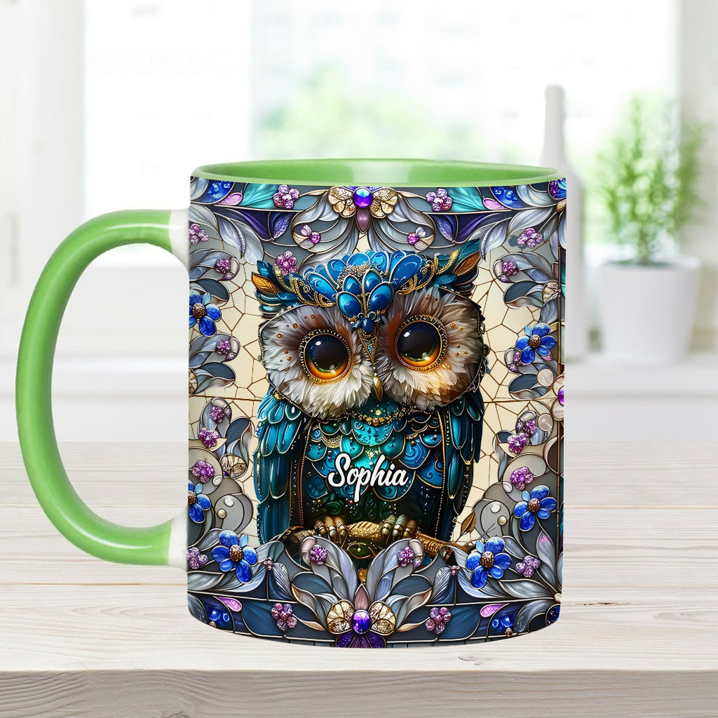 Charming Owl - Personalized Owl Accent Mug